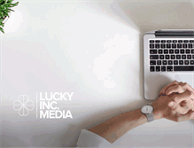 Tablet Screenshot of luckyincmedia.com